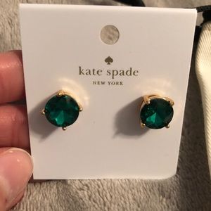 Emerald Kate spade stud earrings